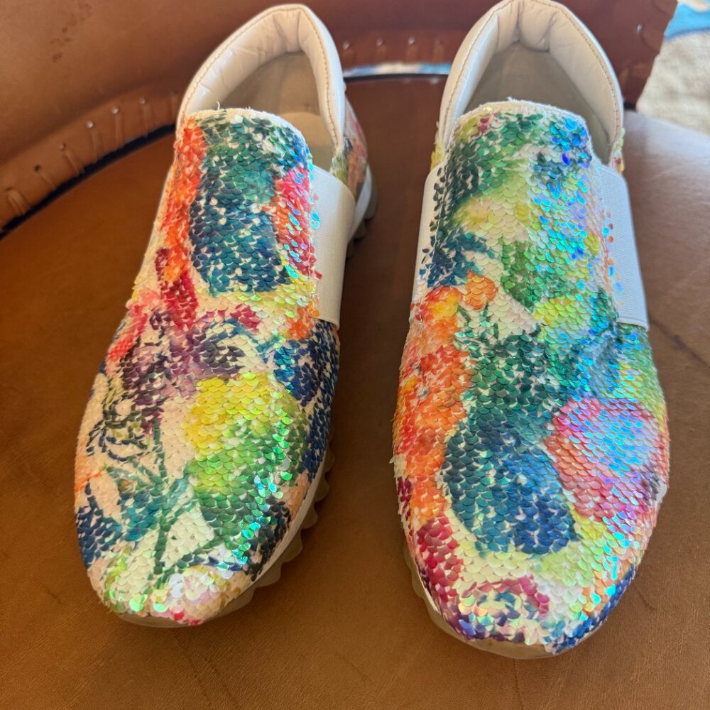 George J Love sequin sneakers size 38